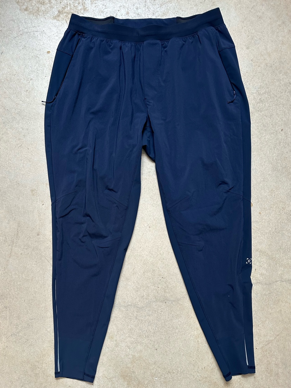Lululemon ABC Warpstreme Jogger Pants Navy Stretch Athletic Travel Mens Large